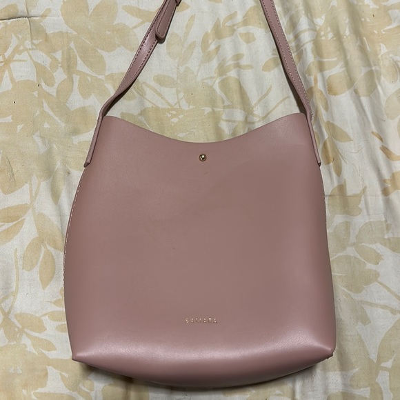 samara Bags Samara Pink Peony Vegan Leather Medium Shoulder Crossbody Bag Purse Poshmark